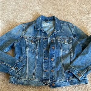 Classic GAP Distressed Blue Denim Jacket